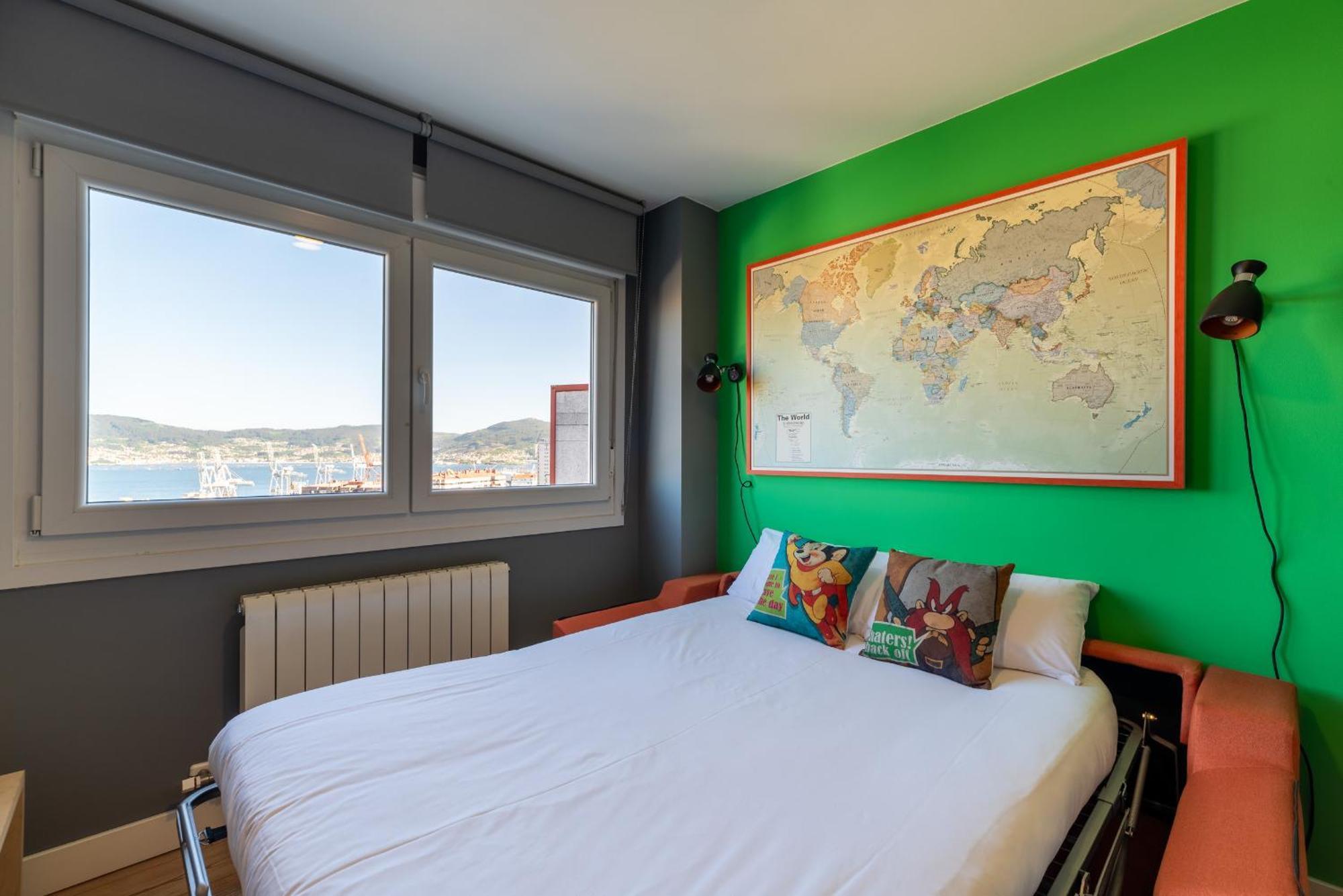 Apartamento Vistas Ria Con Parking Vigo Luaran gambar